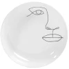 Assiette creuse en porcelaine blanche