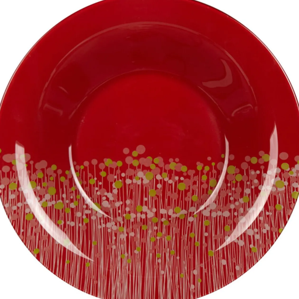 Assiette creuse Luminarc rouge Flowerfield