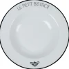 Assiette creuse ronde Le petit bistrot