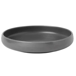 Assiette de dégustation creuse ronde grise