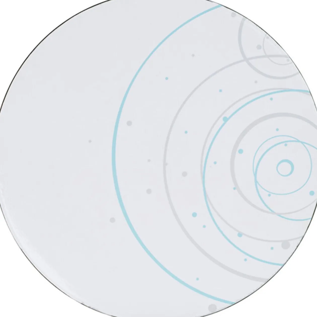 Assiette de présentation design cercles et ronds