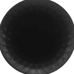 Assiette dessert noire à reliefs