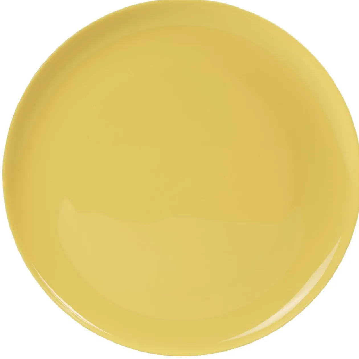 Assiette en plastique couleur unie x 4