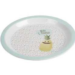Assiette mélaminé enfant design Gildas l'Ananas