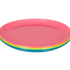 Assiette multicolore x6