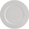 Assiette plate blanc effet martelé x4
