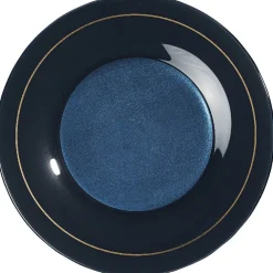 Assiette plate bleu nuit