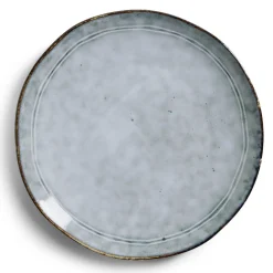 Assiette plate grès cuivré Ø26cm