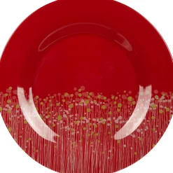 Assiette plate Luminarc rouge Flowerfield
