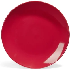 Assiette plate Madrid Ø27cm faïence rouge