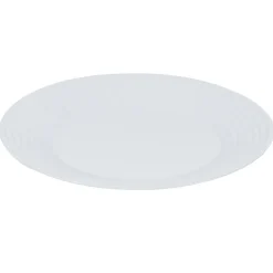 Assiette plate ronde blanche Harena