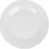 Assiette plate ronde blanche
