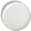 Assiette plate ronde blanc et doré Ø26cm porcelaine