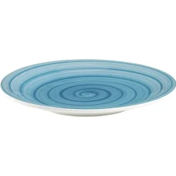 Assiette plate ronde déco spirale Ø25 cm