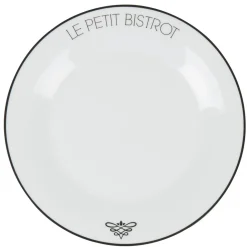 Assiette plate ronde Le petit bistrot