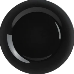 Assiette plate ronde Luminarc noire Zana