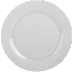 Assiette plate ronde Luminarc blanche Zana