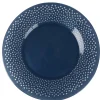 Assiette plate ronde Luminarc Bulla bleu nuit bord large