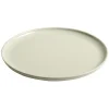 Assiette plate ronde Oslo taupe