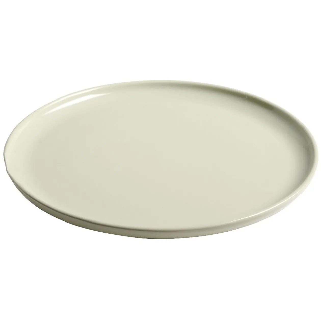 Assiette plate ronde Oslo taupe