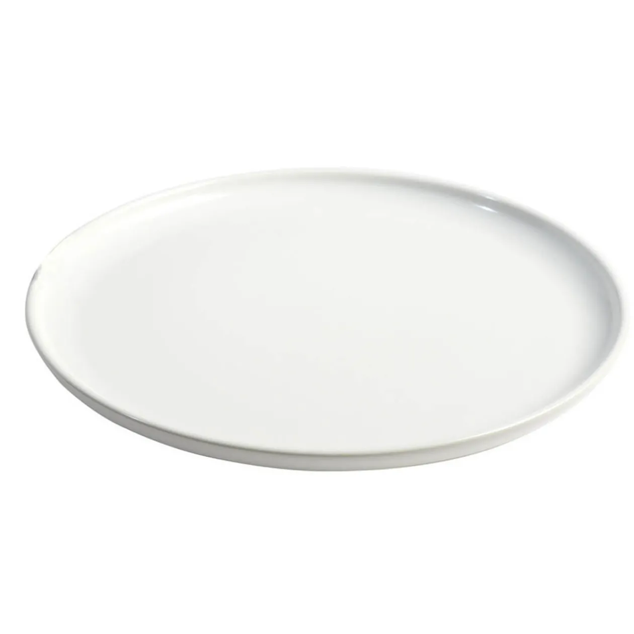 Assiette plate ronde Oslo blanche