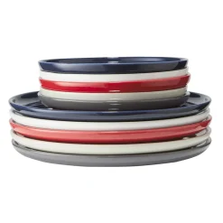 Assiette plate ronde Oslo blanche