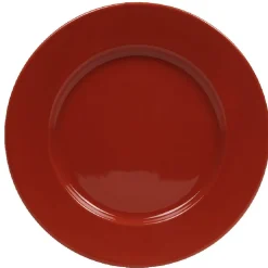 Assiette plate rouge