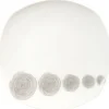 Assiette plate tourbillons gris