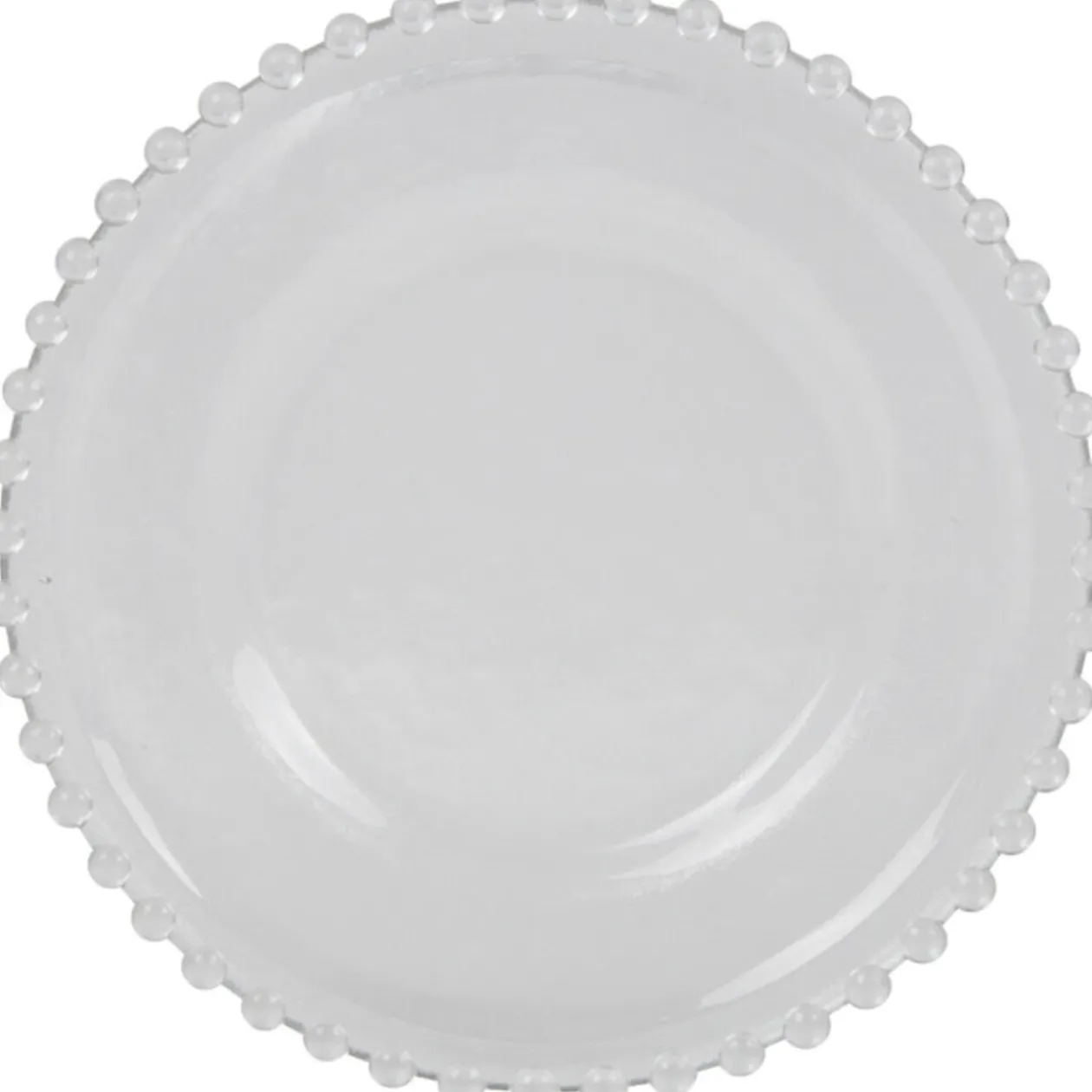 Assiette plate transparente
