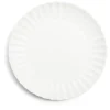 Assiette plate Venise rebord ondulé faïence blanc Ø26cm