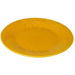 Assiette plate verte ou jaune