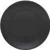 Assiette ronde plate uni gris