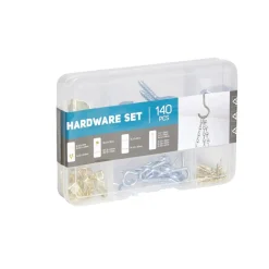 Assortiment de 140 crochets en métal