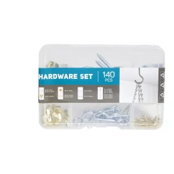 Assortiment de 140 crochets en métal
