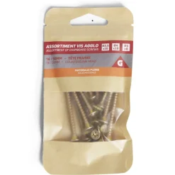 Assortiment de vis agglo à tête fraisée 16/50mm - Matériaux pleins