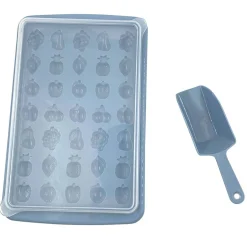 Bac à glaçons forme fruit avec réservoir et pelle