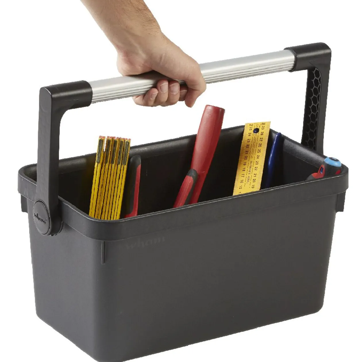 Bac à outils rangement avec anse de transport