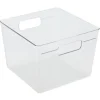 Bac de rangement carré transparent pour frigo 5,5L