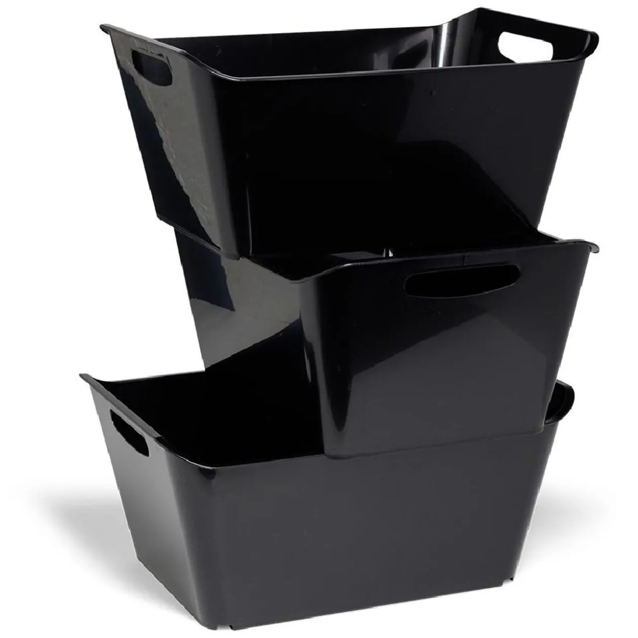 Bac de rangement 18L x3