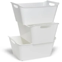 Bac de rangement 18L x3