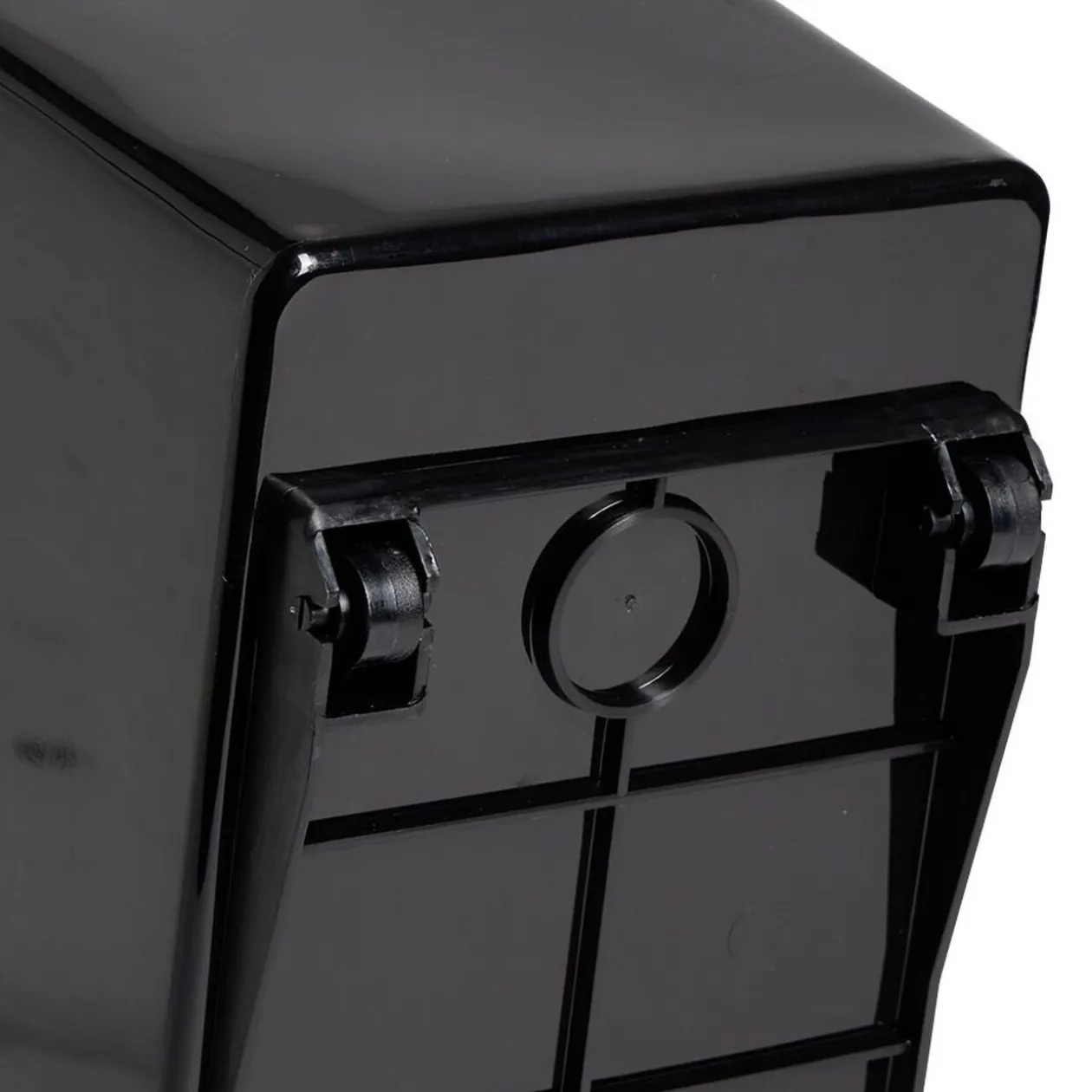 Bac de rangement plastique avec poignées et roues 36x18xH28cm