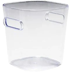 Bac de rangement transparent avec poignée