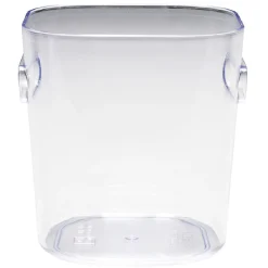 Bac de rangement transparent avec poignée