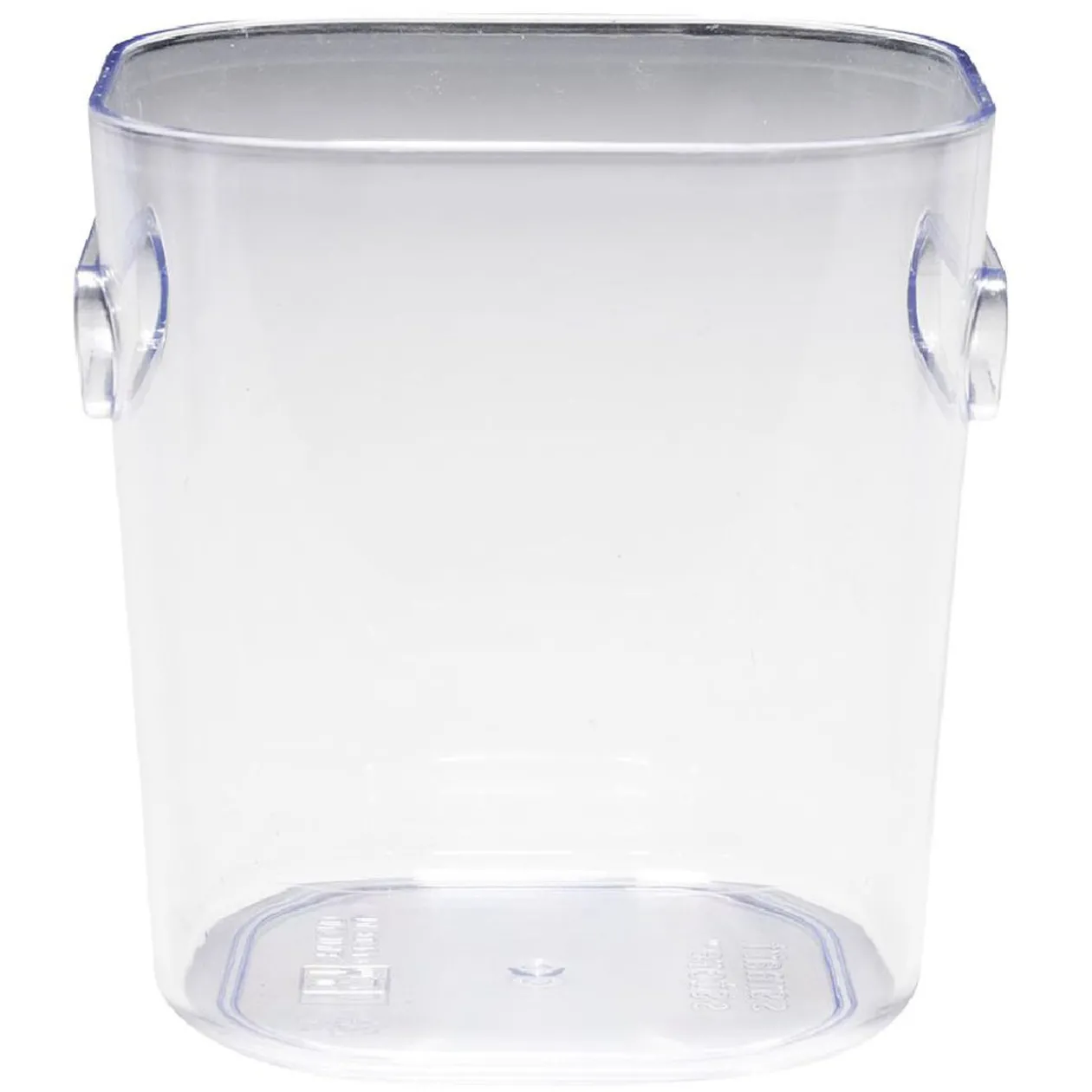 Bac de rangement transparent avec poignée