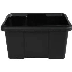 Bac en plastique noir 15 L