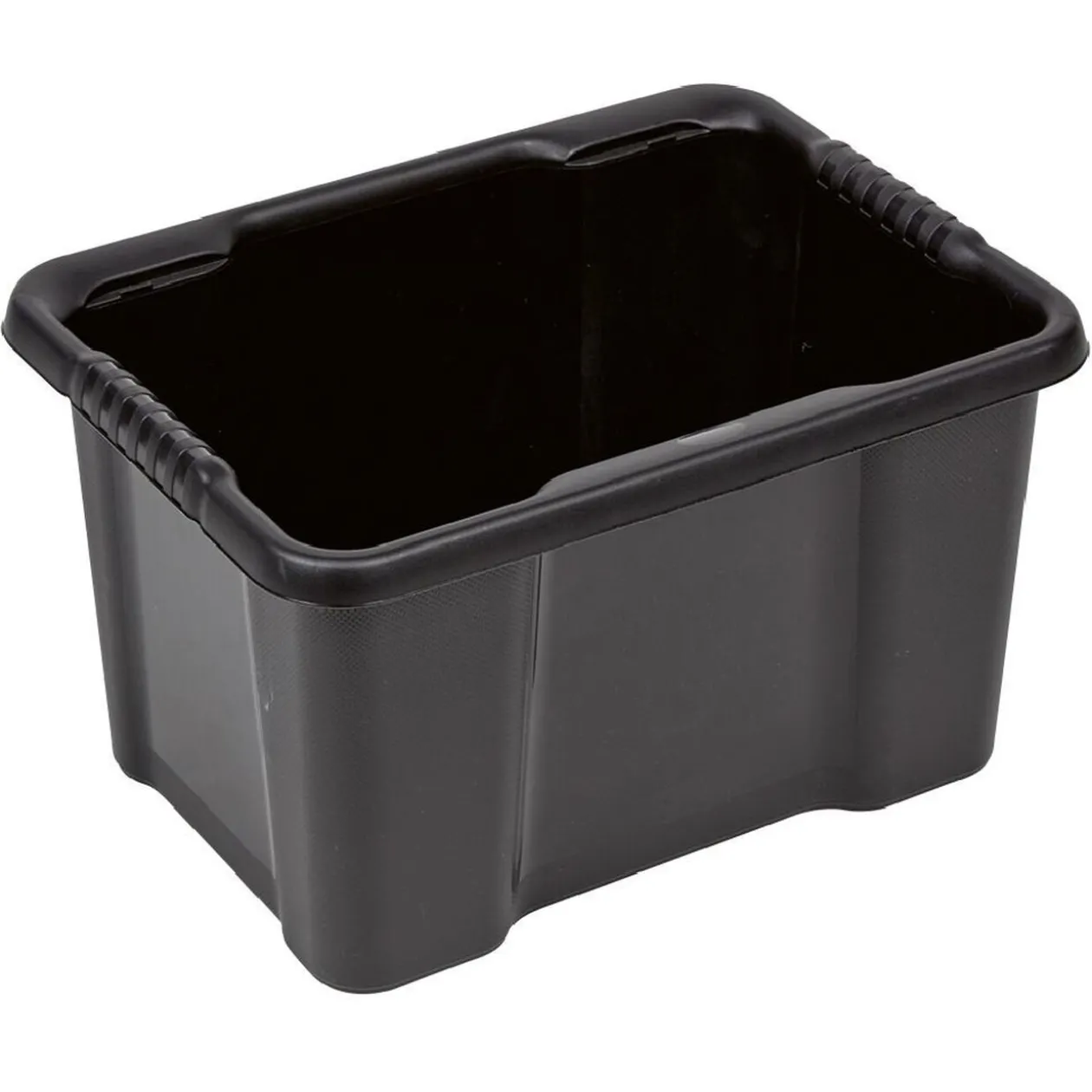 Bac plastique recyclé noir 16L