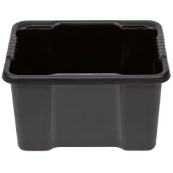 Bac plastique recyclé noir 16L