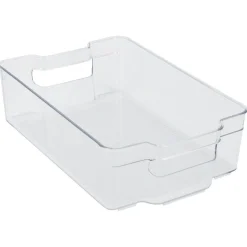 Bac rangement frigo 5,8L plastique transparent 32,5x21,5xH9cm