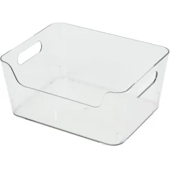 Bac rangement frigo 3,5L plastique transparent 22,4x17,3xH10cm