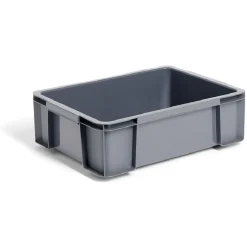 Bac renforcé rangement plastique gris 9L